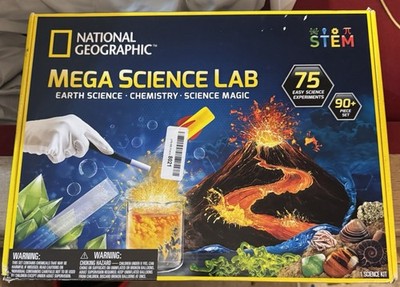 National Geographic Mega Science Lab - Science Kit for Kids with 130+ Easy Ex...