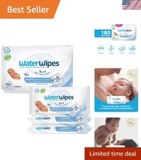 Sensitive Newborn  Baby Wipes, 3-In-1 Cleans, Cares, Protects, 99.9 Water,...