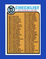 1973 Topps Set-Break #453 Checklist 397-528 NR-MINT *GMCARDS*