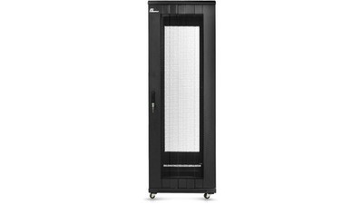 5907377218043 Szafa Rack 19, 42U, 600x1000, stojąca, perforowana (SGF42-60EH-SPB