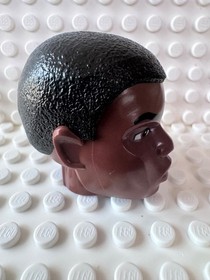 LEGO Large Figure Head Modified SW Finn Pattern 24195pb01