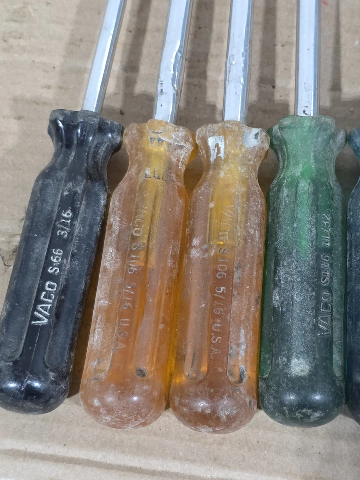 JUEGO DE DESTORNILLADORES DE TUERCAS VACO TOOLS 7 PIEZAS Múltiples Ver Fotos  Foto 3 de 4