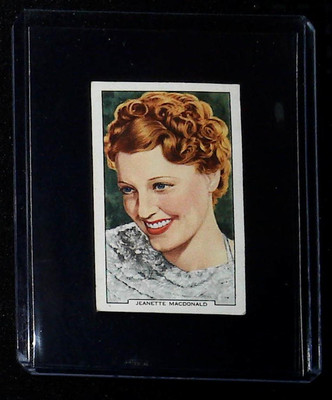 1939 Gallaher My Favourite Part #37 Jeanette MacDonald (CREASED)
