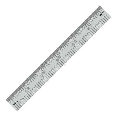 PEC Tools 6''/150mm Rigid Metal Ruler, High-Quality Steel Machinist Rule with ...