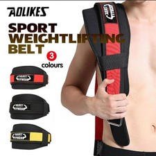Weightlifting Gloves & Hand Supports: Fitness Weight Lifting Belt Barbell Dumbel