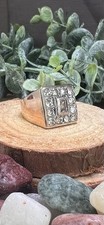 14K Yellow Gold Men's 2.5ctw Natural Diamond Cluster Ring Size 9 Emerald Cut
