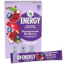 Energy Pomegranate Blueberry Energy Drink Powder, .10 Oz Packet 10 Count 