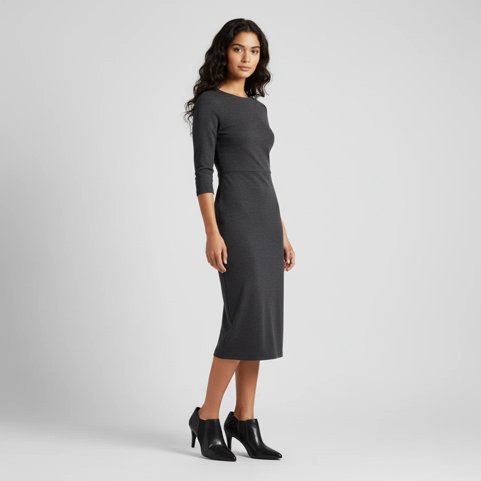 ISAAC MIZRAHI ¡EN VIVO! Tacones negros para mujer talla Botines de cuero de 7,5 M zapatos acolchados - Imagen 2 de 4