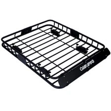 42"x36"x5" Rooftop Cargo Carrier Basket Rack Luggage Holder w/ Strap for Jeep