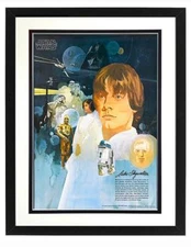Star Wars Luke Skywalker Coca Cola Poster Framed