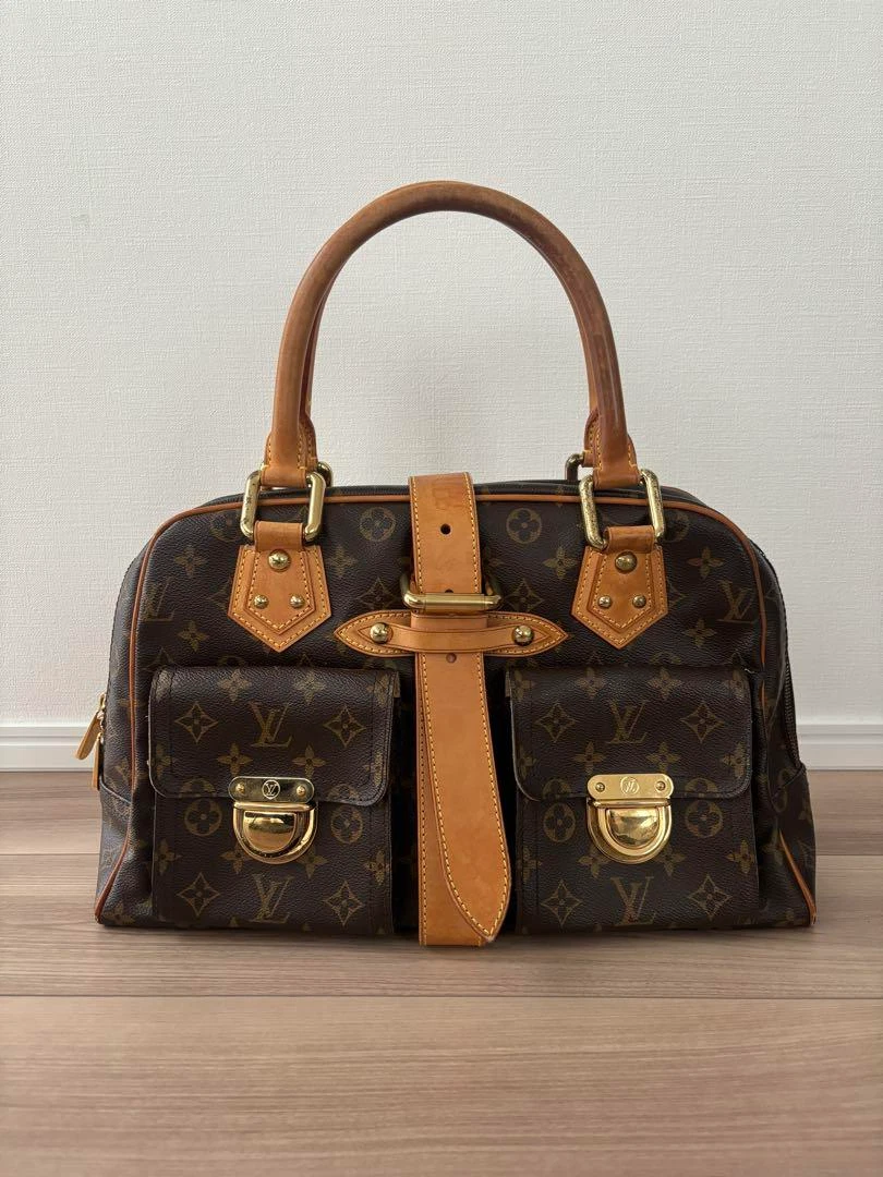 LOUIS VUITTON（LV） Borsa a mano Louis Vuitton M40025 LV GHW Manhattan GM monogramma marrone usata buona autentica