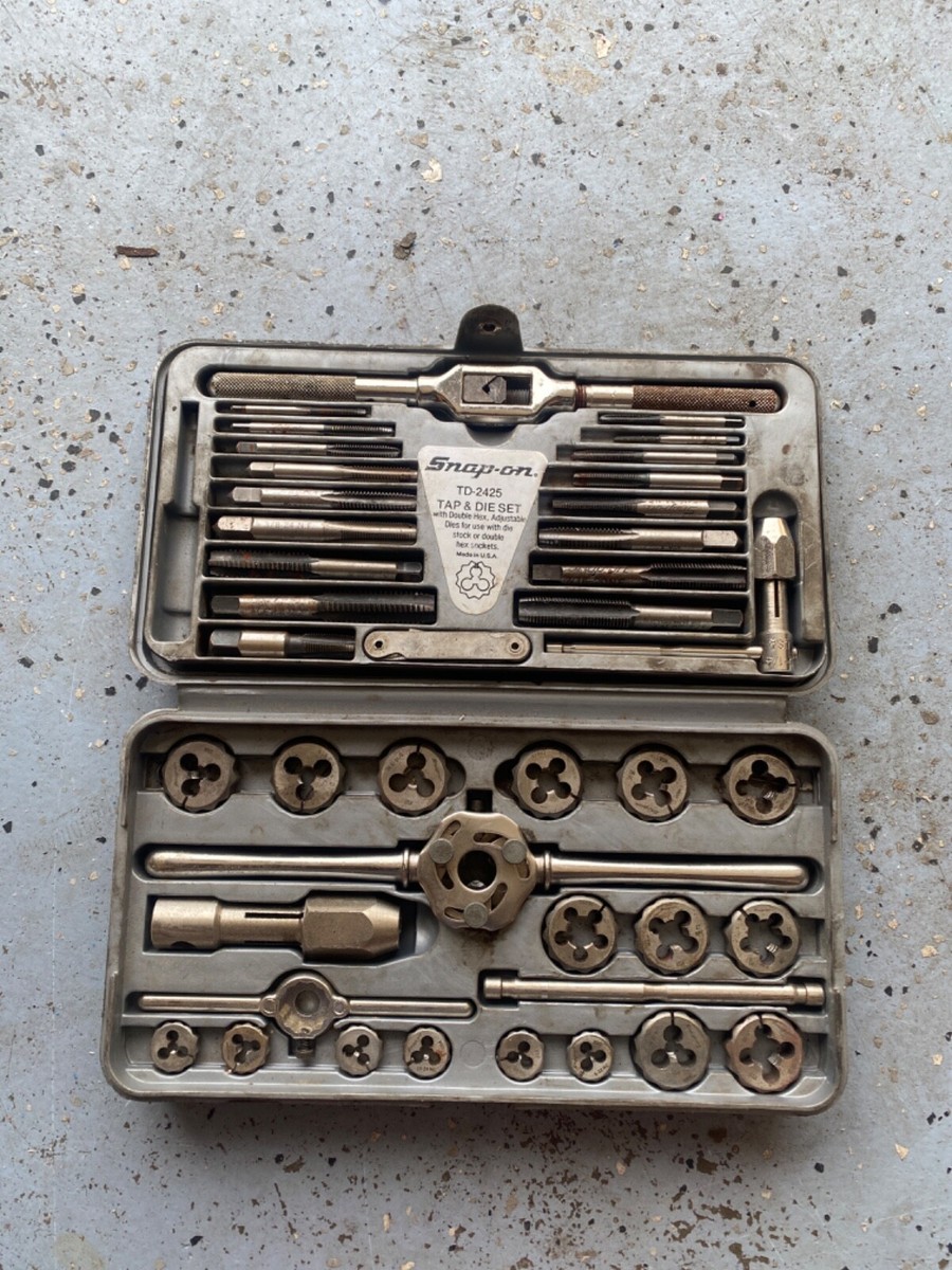 Snap On Tools SAE Tap And Die Set With Case TD-2425 | eBay