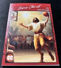 JESUS CHRIST ACEO ART CARD AI PHOTO MY ORIGINAL DESIGN