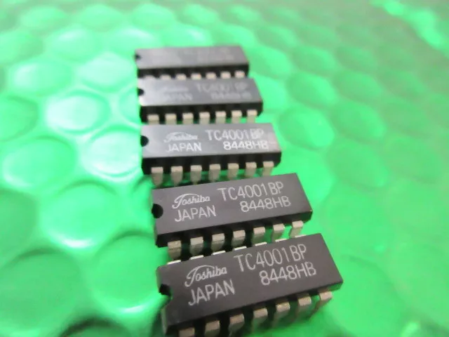 10 x TC4001BP, TOSHIBA, DIP14, 4001 IC, SN4001 MC4001 MADE IN JAPAN  UKINSTOCK