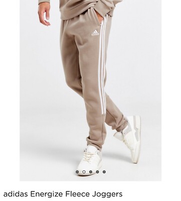 Beige Black And Grey Adidas Joggers Adidas Adicolor Stripes Fleece