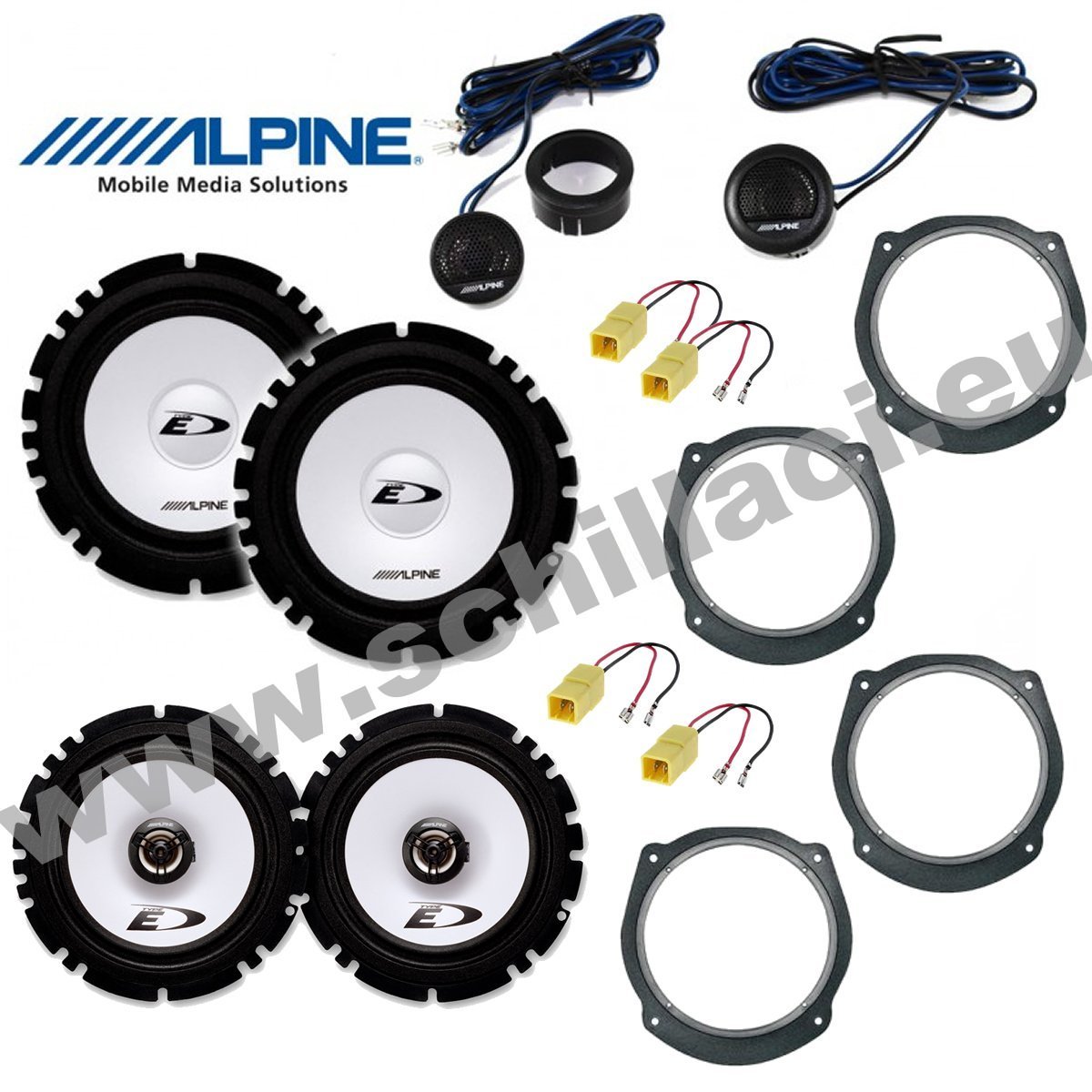 Upgrade Casse Alpine Fiat Croma | Kit 6 Altoparlanti 2-Vie 165mm