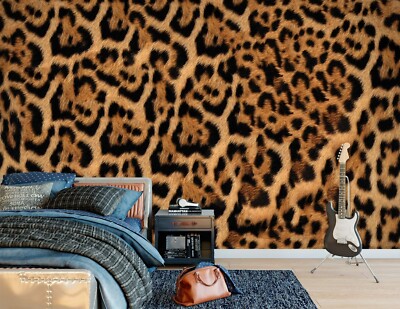 3D Leopard Muster ZHUC1656 Tapete Wandbild Fototapete Abnehmbarer Ann 24