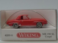 Wiking Mercedes 190 Sl Coupe, Rot - 0253 01 - 1:87