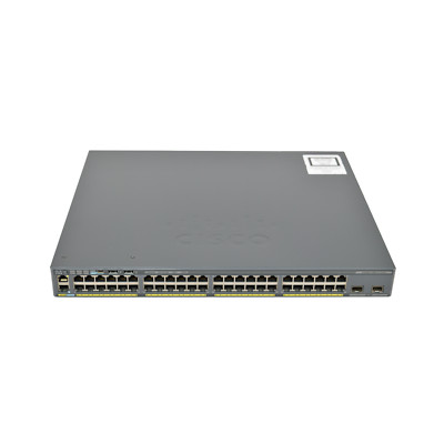 Cisco WS-C2960X-48FPD-L 48-Port GbE 2x SFP+ POE Uplinks LAN Base Switch