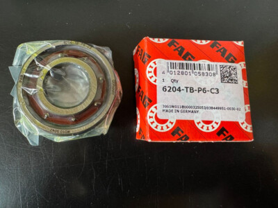 1 Stk. FAG Rillenkugellager / Kugellager 6204-TB-P6-C3   20x47x14 mm