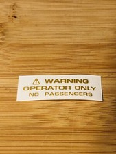 Honda RC30 RC 30 VFR750R Serbatoio Tank Fuel Gas Caution Warning Decal Adesivo