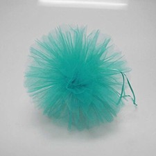 Firefly Imports Tulle Pom Pom Ball Centerpiece, 8-Inch, Aqua, 4-Pack