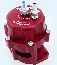 BLOW OFF VALVE Univ. Dual Vent Port for ALL Boosted Eng. Red