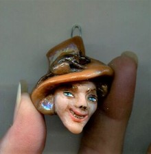 Halloween Rat Mouse Spooky Ghoul Charm Ornament Miniature Art Sculpt JL Biel #5