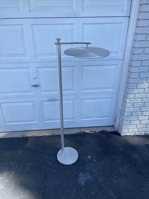 KURT VERSEN FLIP FLOOR LAMP ART DECO MCM TORCHIERE LIGHTOLIER CONVERTIBLE BRASS.