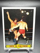 1985 Topps WWF Pro Wrestling  KICK TO THE FACE #45 Fresh Pull From Sealed Case