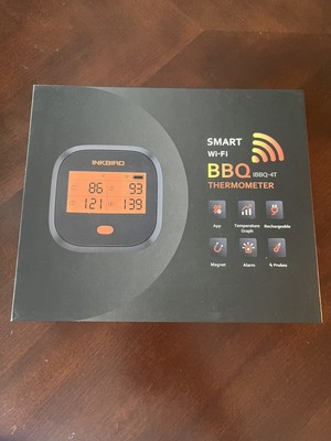 Inkbird Smart Wifi Bbq Thermometer IBBQ-4T Digital Rechargeable 4 Probes