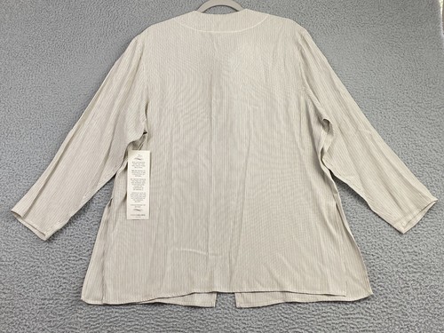 VTG MAX STUDIO COLLECTION Womens Pinstripe Blazer Jacket Large Button Front NWT - Picture 2 of 14