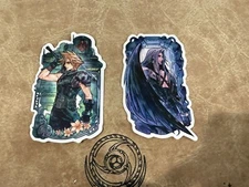 Amanda Lapalme Cloud and Sephiroth Sticker Set Exclusive Rare Manamoon