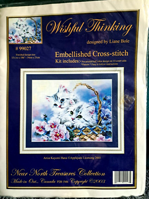 DIY 3D Cross Stitch Embellished Treasures Collection Kit - Wishful Thinking C057
