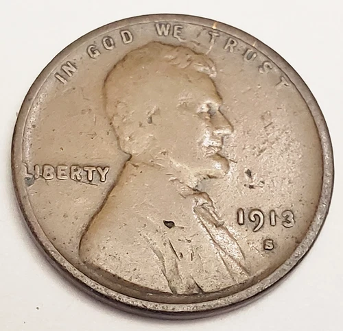 1913 S Lincoln Wheat Cent / Penny    *VG - VERY GOOD DETAILS*  **FREE SHIPPING**