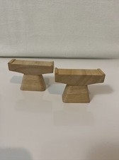 Wooden Railway Train Track Risers Supports Lot 2 works w Thomas Friends, BRIO