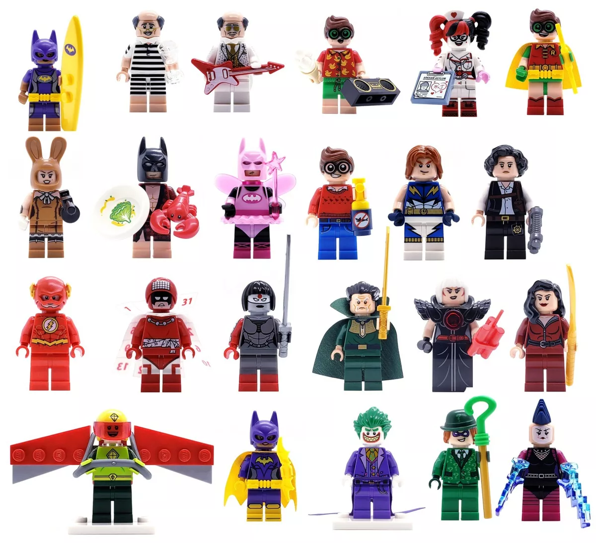 The LEGO Batman Movie 70922 Disco Batman Joker Batgirl Robin Alfred  Minifigures