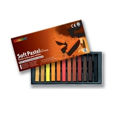 case pack 12sets! STANDARD MUNGYO SQUARE CHALK PASTELS EARTH TONE
