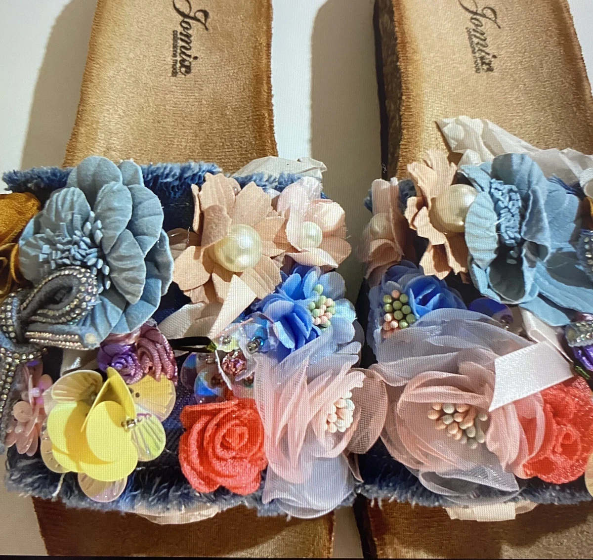 Ciabatte fiori sale