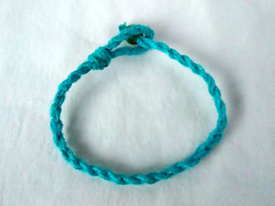 Anklet  Macrame Braided Hemp Unisex 11'' Eco Friendly  USA Seller New