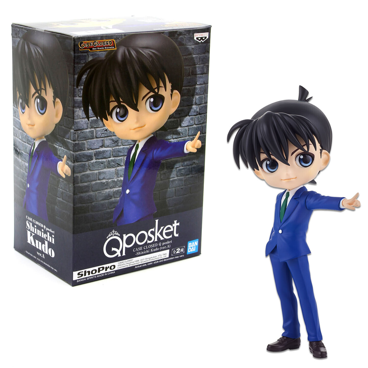 Official SHINICHI KUDO VER. A Detective Conan Q Posket Figure Banpresto