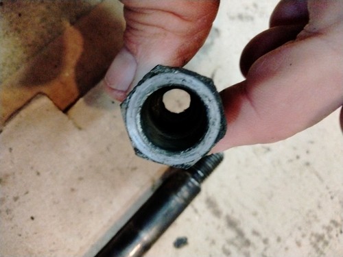 Honda CB750 CB500 CB450 CB550 K F T A C four CB650 CBX front wheel axle bolt nut - Picture 6 of 6