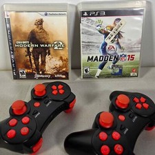 Two Wireless Controllers For PS3 and Two Playstation 3 Games