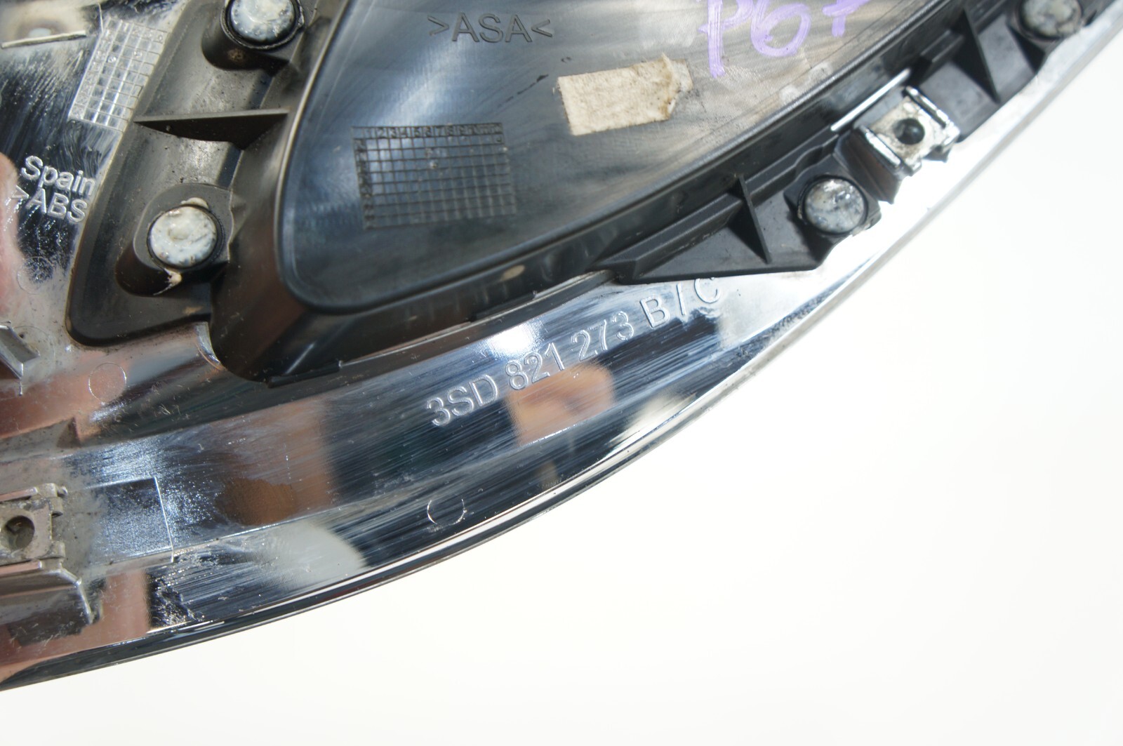 BENTLEY CONTINENTAL GT III W12 LEFT FENDER CHROME SIDE GRILL WING VENT 2017-2022