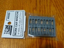 Tichy Train Group HO #8068 Work Car Windows pkg(12) -- Vertical w/Sash - 18 x 2