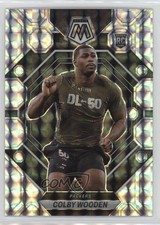 2023 Panini Mosaic Rookies Mosaic Prizm Colby Wooden #303 12d4