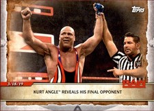 Kurt Angle 2020 Topps Road to WrestleMania #49 Professional Wrestling Card
