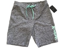 New Hurley Size 30 Gray Men's One and Only Swim Board Short Water Repel T4-12 