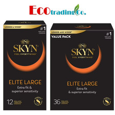 SKYN Elite Large Non-Latex Lubricated Condoms, 36 Count