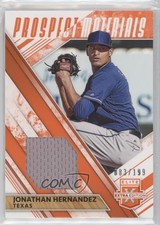 2019 Elite Extra Edition Prospect Materials Orange 83/199 Jonathan Hernandez 7at